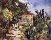 Paul Cezanne red roof houses Spain oil painting artist